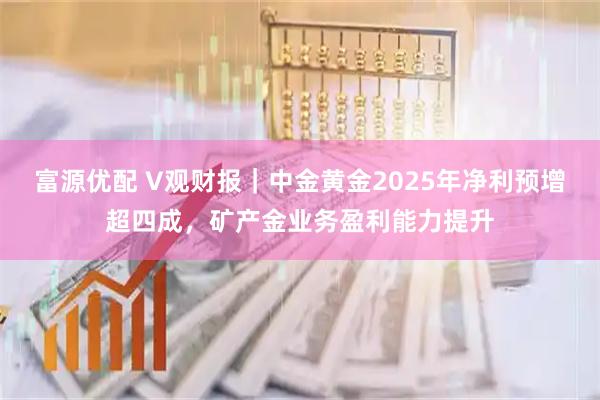 富源优配 V观财报｜中金黄金2025年净利预增超四成，矿产金业务盈利能力提升